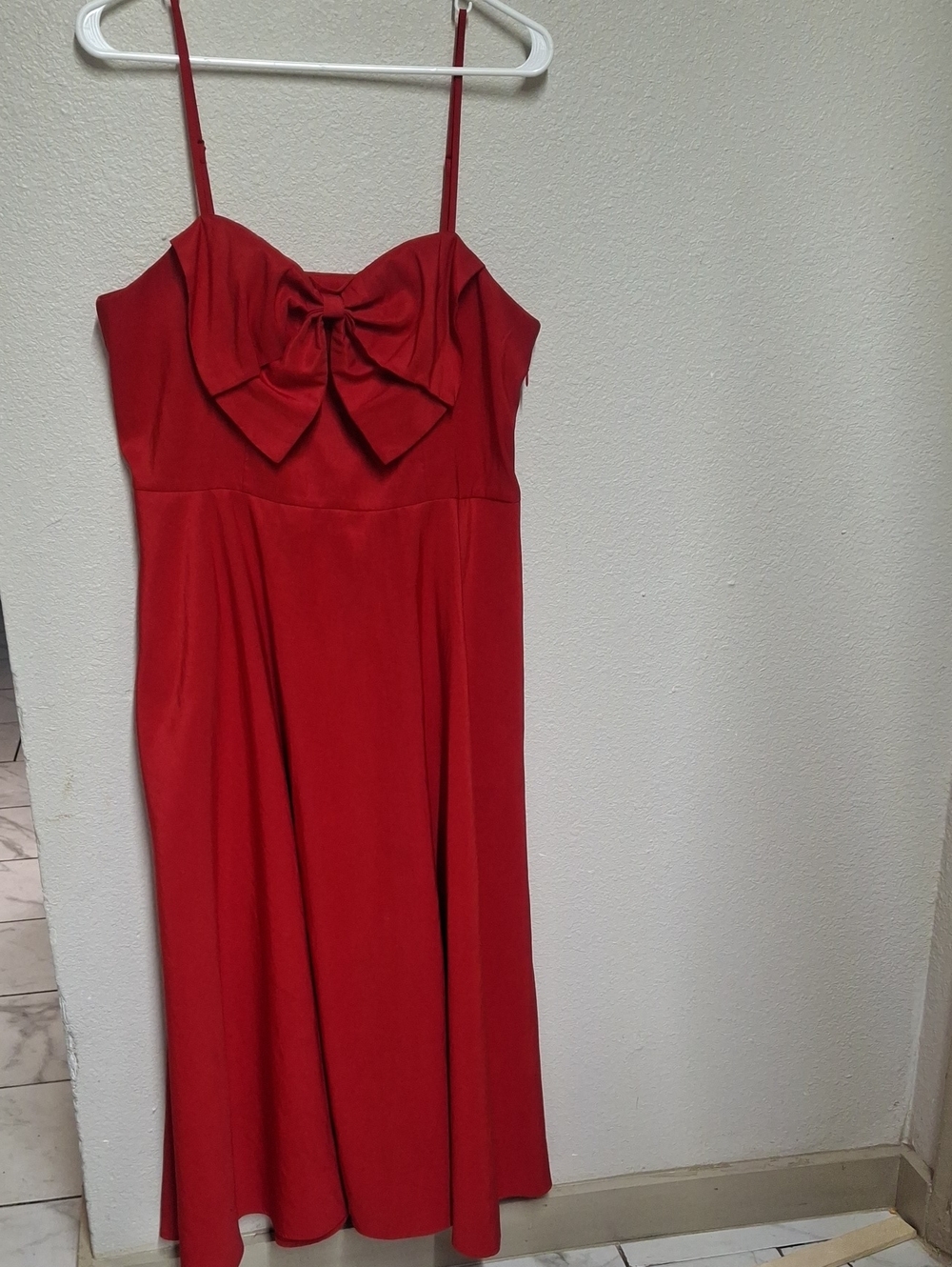 a new day Red Bow-Front Midi Dress - Picture 1 of 5